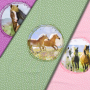 Baumwolljersey Pferdefreunde Panel Horse Life 150 x 75 cm