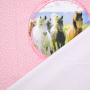 Baumwolljersey Pferdefreunde Panel Horse Life 150 x 75 cm