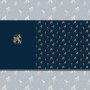 Katoenjersey Paardenvrienden Paneel Ijslanders 150 x 80 cm, donkerblauw
