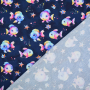 Baumwolljersey Rainbow Fish, marine