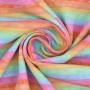 Bio katoenjersey Rainbow Lines, veelkleurig