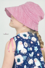 Katoenjersey scratchy stripes, oudroze