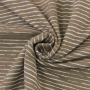 Tissu jersey de coton à rayures scratchy stripes, taupe