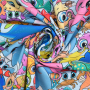 Baumwolljersey Sea Animals, multicolor