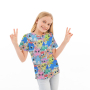 Baumwolljersey Sea Animals, multicolor
