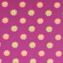 Katoenjersey Smilie Flowers, bessenkleurig