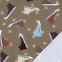 Tissu jersey de coton Sneakers, taupe