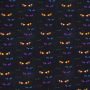 Baumwolljersey Spooky Eyes, schwarz
