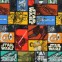 Katoenjersey Star Wars Comic Blocks, rood