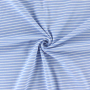 Baumwolljersey Streifen hellblau-weiß
