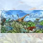 Baumwolljersey T-Rex World Panel Dino Place 150 x 70 cm