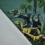 Cotton jersey T-Rex World Panel Hererassaurus 160 x 70 cm