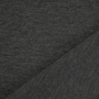 Tissu jersey de coton uni, gris foncé chiné