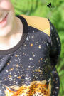 Baumwolljersey uni, goldgelb