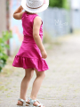 Katoenjersey uni, magenta
