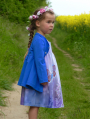 Katoenjersey uni, helderblauw