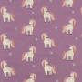 Katoenjersey Unicorn Love, mauve