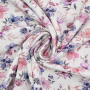 Katoenjersey Vintage Flowers, gebroken wit