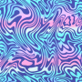 Katoenjersey Waves, turquoise