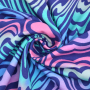Katoenjersey Waves, turquoise