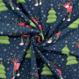 Katoenjersey X-Mas Reindeer, marineblauw