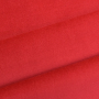 Tissu velours de coton, uni rouge
