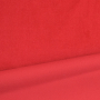 Tissu velours de coton, uni rouge