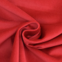Tissu velours de coton, uni rouge