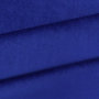 Tissu velours de coton uni, bleu royal
