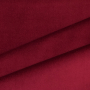 Tissu velours de coton uni, lie de vin