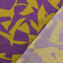 Tissu satin de coton Géométrique abstract, pourpre