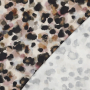 Katoen satijn Animal Skin, beige