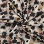 Katoen satijn Animal Skin, beige