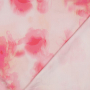 Tissu satin de coton Fleurs Floating Flowers, rose millennial