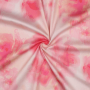Tissu satin de coton Fleurs Floating Flowers, rose millennial