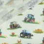 Baumwollstoff Cretonne Farmlife, wollweiß