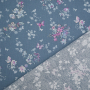 Baumwollstoff Cretonne Flower Dream, taubenblau