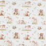 Baumwollstoff Cretonne Forest Animals, wollweiss