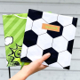 Baumwollstoff Cretonne Fussballmotiv