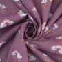 Baumwollstoff Cretonne Rainbow Love, malve