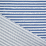 Baumwollstoff Cretonne Streifen, blau