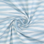 Baumwollstoff Cretonne Streifen, hellblau