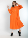 Popeline katoen, oranje