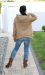 Baumwollwaffeljersey  uni, camel