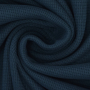 Tissu jersey coton gaufré Lilli, bleu denim