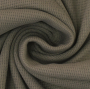 Tissu jersey coton gaufré Lilli, taupe