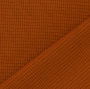 Tissu jersey coton gaufré Lilli, terracotta