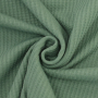 Tissu jersey de coton gaufré Melina, vert moyen
