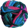 Pelote de laine à feutrer laine vierge BellaLana, 50g, turquoise-rouge