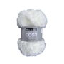 Pelote de laine fourrure BellaLana Cosy 50g, blanc cassé